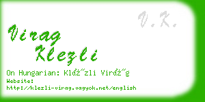 virag klezli business card